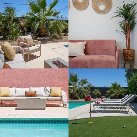 The Pink Cactus - Desert Retreat - Luxe Pool, Golf & Game Room Индиоу Екстериор снимка